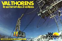 VAL THORENS - LE SOMMET DES 3 VALLEES - affiche originale (ca 1982)