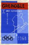 ENSEMBLE DE 3 PROJETS D'AFFICHES POUR LES JEUX OLYMPIQUES DE GRENOBLE 1968, par Claude & Jean Franco