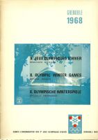 Xès JEUX OLYMPIQUES D'HIVER GRENOBLE 1968 - RESULTATS OFFICIELS DES EPREUVES DE PATINAGE ARTISTIQUE