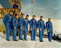 JEUX OLYMPIQUES GRENOBLE 1968 - L'EQUIPE DE FRANCE DE BOBSLEIGH A L'ALPE D'HUEZ - photo originale