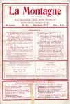 LA MONTAGNE, REVUE DU CAF n° 152, mai-juin 1922