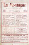 LA MONTAGNE, REVUE DU CAF n° 177, déc. 1924
