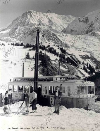 LE TMB AU COL DE VOZA - cliché original de Karl Machatschek (années 60)