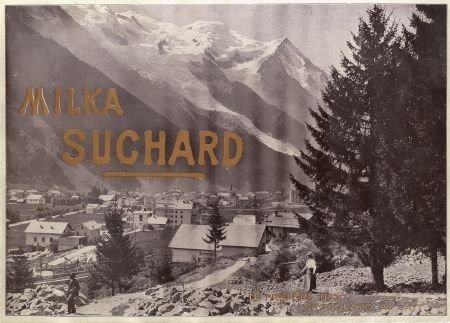 MILKA SUCHARD (CHAMONIX) - LE PREFERE DES CHOCOLATS AU LAIT - affichette originale (ca 1900)