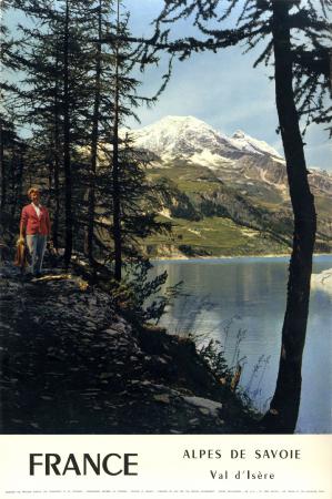 FRANCE - ALPES DE SAVOIE - VAL D'ISERE - affiche originale par Fred Malter (1961)