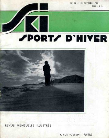 SKI SPORTS D'HIVER n° 25, oct. 1934 - revue ancienne