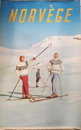 NORVEGE - affiche originale photo Sohlberg (1958)