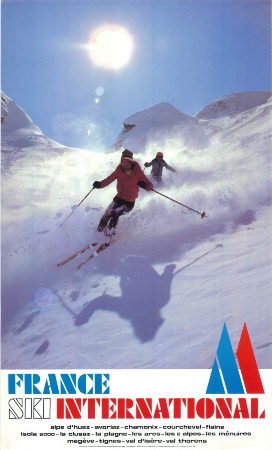 FRANCE SKI INTERNATIONAL - affiche originale François Garet (1978)