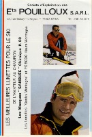 POUILLOUX - LES MEILLEURES LUNETTES POUR LE SKI DE L'AMATEUR AU CHAMPION - catalogue (ca 1979)
