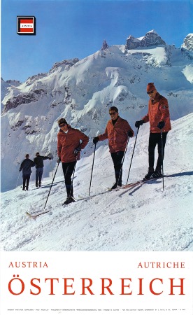 SKIGEBIET MONTAFON, VORARLBERG - ÖSTERREICH-AUSTRIA-AUTRICHE - affiche originale (ca 1970)