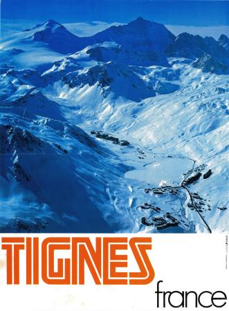TIGNES FRANCE - affiche originale (ca 1975)