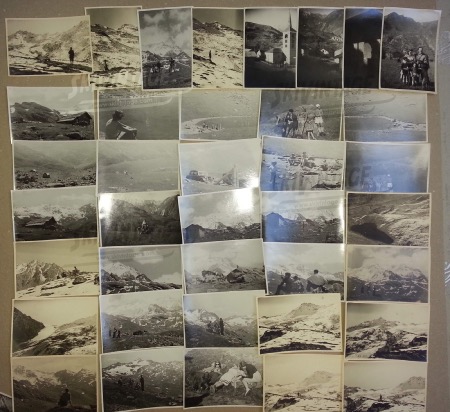 VALLEE DES BELLEVILLE, ST-MARTIN (LES MENUIRES, VAL THORENS) - lot de 38 photos originales (1948-50)