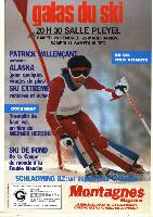 GALAS DU SKI 1982 - SALLE PLEYEL - PERRINE PELLEN - affiche programme originale