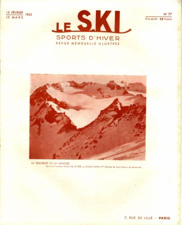 LE SKI SPORTS D'HIVER n° 77, fév.-mars 1944 - revue ancienne