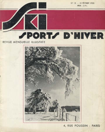 SKI SPORTS D'HIVER n° 13, fév. 1933 - revue ancienne