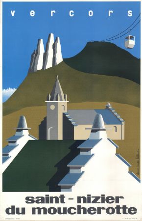 VERCORS SAINT-NIZIER DU MOUCHEROTTE - affiche originale par Palluel (1964)