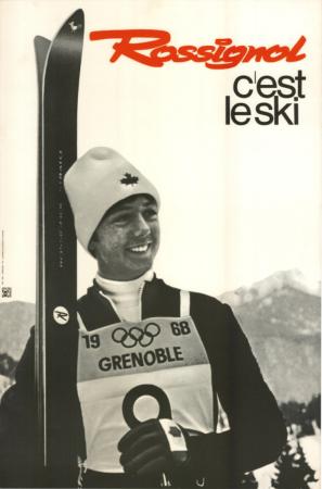 ROSSIGNOL C'EST LE SKI (NANCY GREENE) - affiche originale (1969)