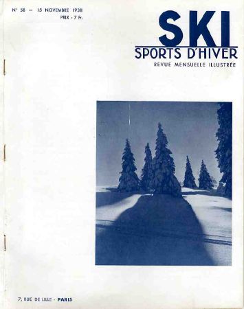 SKI SPORTS D'HIVER n° 58, nov. 1938 - revue ancienne