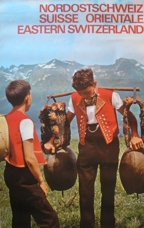 NORDOSTSCHWEIZ - SUISSE ORIENTALE - EASTERN SWITZERLAND - affiche originale (ca 1970)