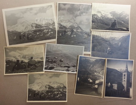 VALLEE DES BELLEVILLE, SAINT-MARTIN (TARENTAISE) - lot de 9 photos originales (1948)