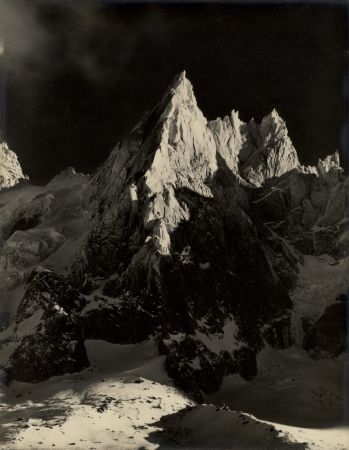 CHAMONIX - L'AIGUILLE DE BLAITIERE - photo originale de Georges Tairraz (ca 1930) 