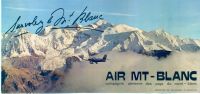 AFFICHE AIR MT-BLANC - SURVOLEZ LE MT-BLANC - affiche publicitaire originale (ca 1980)