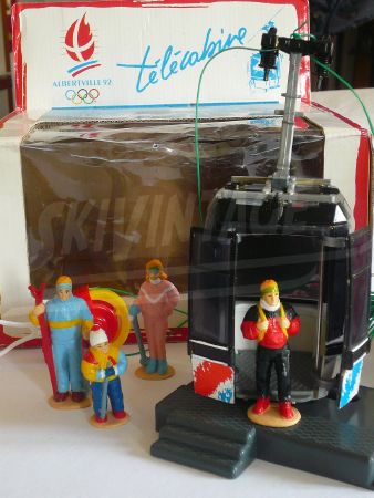 TELECABINE POMA JEUX OLYMPIQUES D'ALBERTVILLE 1992 - jouet collector