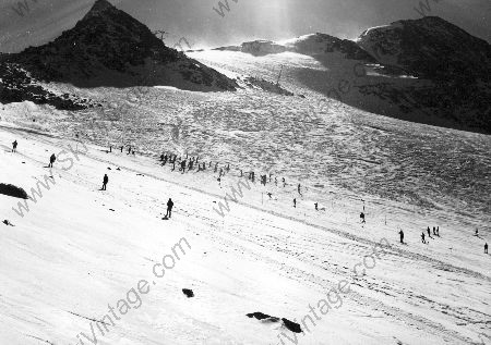 SKI D'ETE A VAL THORENS - photo originale de Karl Machatschek (1973)