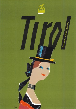 TIROL - OSTERREICH-AUSTRIA-AUTRICHE - affiche originale par Arthur Zelger (ca 1980)