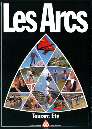 LES ARCS - TOURARC ETE (MULTIACTIVITES) - affiche originale (ca 1980)