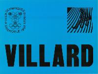 VILLARD - Xè JEUX OLYMPIQUES D'HIVER GRENOBLE 1968 - affiche originale (caisse/vente de billets)