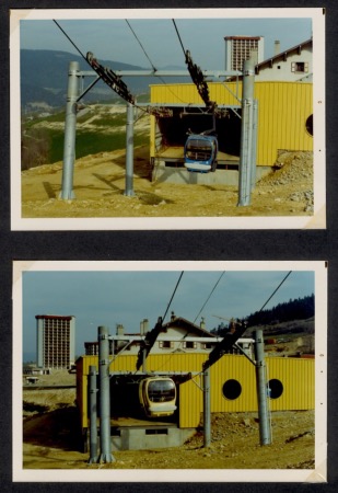 VILLARD DE LANS - INAUGURATION DE LA TELECABINE DE LA COTE 2000 - lot de 12 photos originales (1974)