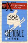 ENSEMBLE DE 3 PROJETS D'AFFICHES POUR LES JEUX OLYMPIQUES DE GRENOBLE 1968, par Claude & Jean Franco