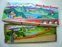 TRAIN MONT-BLANC EXPRESS - jouet mécanique en tôle (ca 1960)