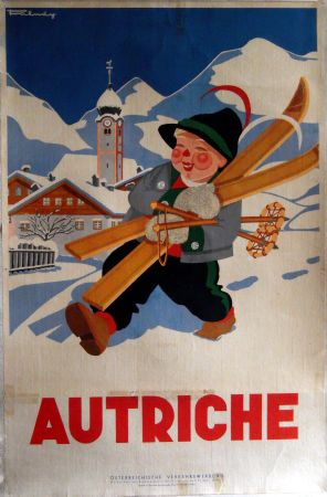 AUTRICHE - affiche originale par Faludy (ca 1935)