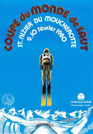 SAINT-NIZIER DU MOUCHEROTTE - COUPE DU MONT DE SAUT 9-10 fév. 1980 - affiche originale