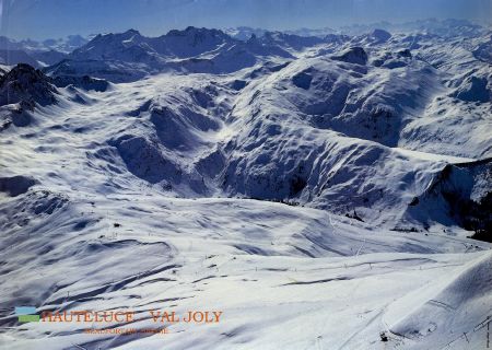 HAUTELUCE - VAL JOLY BEAUFORTAIN SAVOIE - affiche originale (ca 1990)