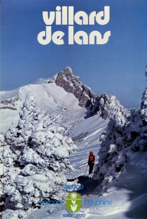 VILLARD DE LANS FRANCE VERCORS DAUPHINE - affiche originale (ca 1980)