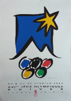XVIè JEUX OLYMPIQUES D'HIVER, ALBERTVILLE 1992 - affiche officielle numérotée