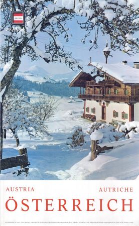 BEI KIRCHBERG IN TIROL - ÖSTERREICH-AUSTRIA-AUTRICHE - affiche originale (ca 1970)