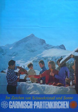 GARMISCH-PARTENKIRCHEN - affiche originale (ca 1975)