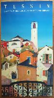 *** A SAISIR *** TESSIN - affiche originale de Daniele Buzzi (ca 1960)