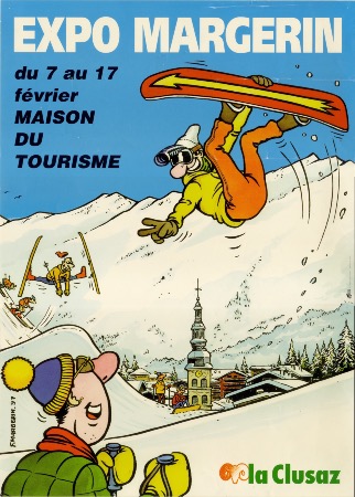 EXPO MARGERIN - LA CLUSAZ - affiche originale (1997)