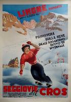 Limone Piemonte - Seggiovie del Cros - Affiche du dfunt domaine skiable du Pimont italien