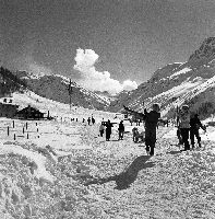 VAL D'ISERE - LE SKI ? J'ADORE CA ! - retirage photo Machatschek (1951)