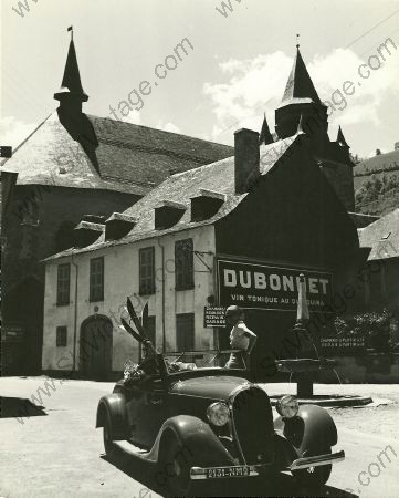 RETOUR DE SKI... EN ROUTE VERS LA MER - photo originale de Karl Machatschek (années 30)