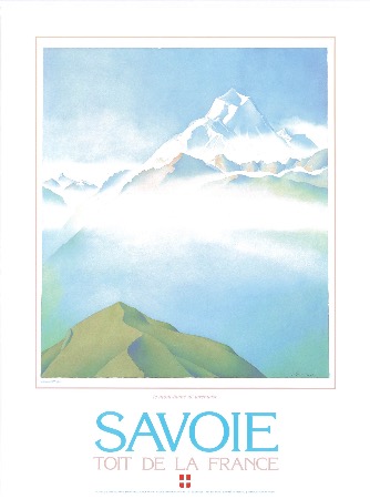 SAVOIE TOIT DE LA FRANCE (LE MONT POURRI) - affiche originale par Samivel (ca 1980)