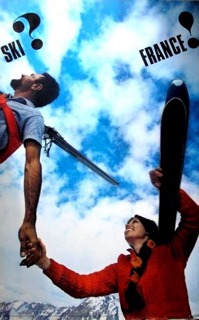 SKI ? FRANCE ! - affiche originale, photo JP Ducatez (1970)