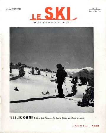 LE SKI n° 102, nov. 1950 - BELLEDONNE, ST. MORITZ - revue ancienne