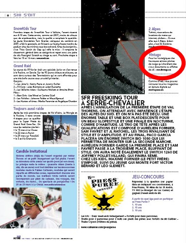 On parle de SkiVintage.com dans Ski Time n 44